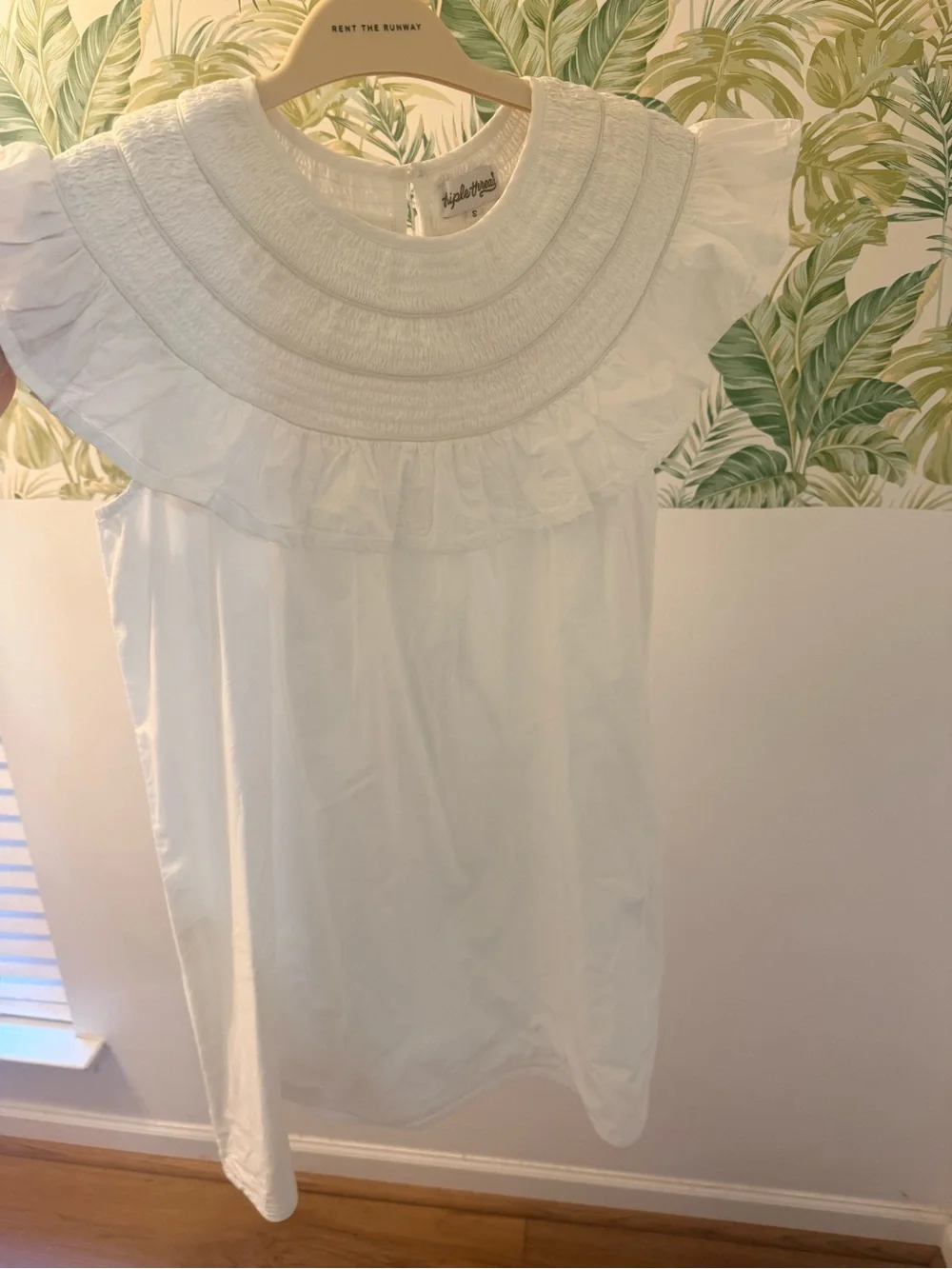 Triple Threads White Ruffled Dress - Picture 3 of 3